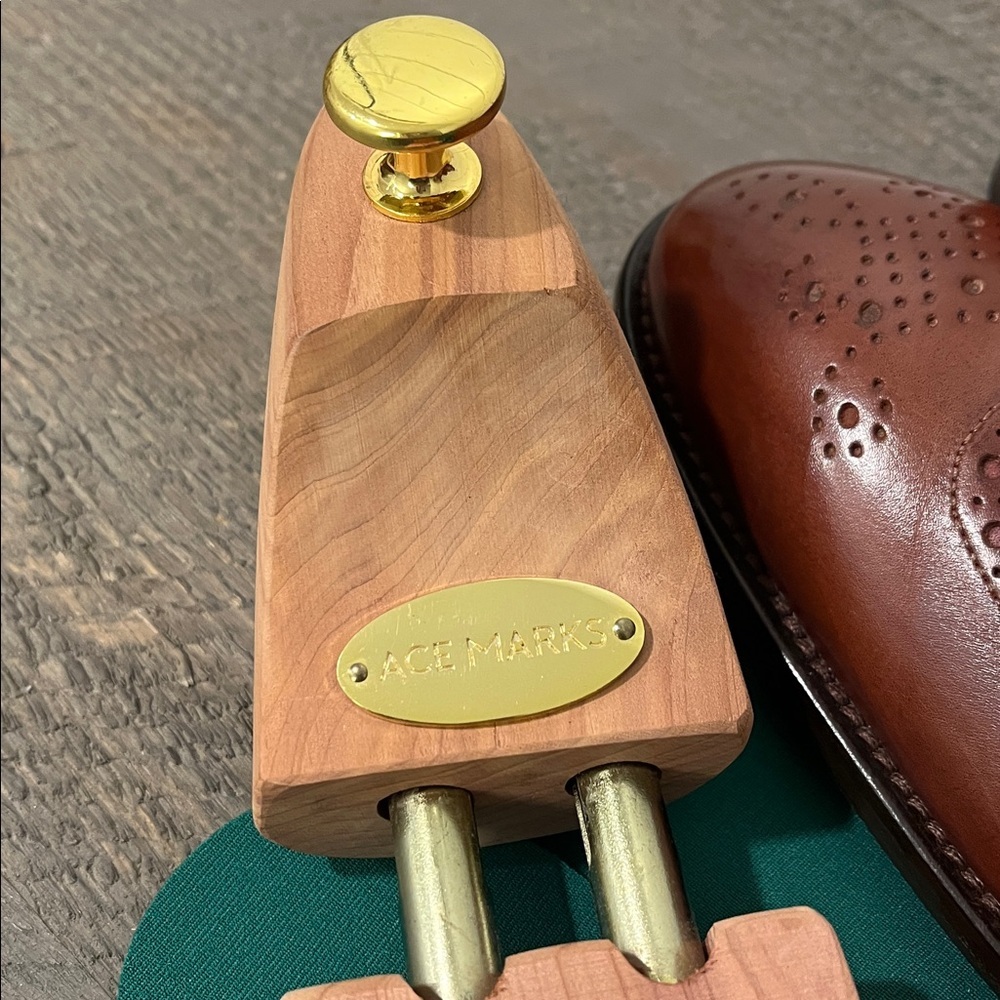 Ace Marks Wingtip Vincent Wingtip Cognac Antique - Size 12 - Picture 16 of 17